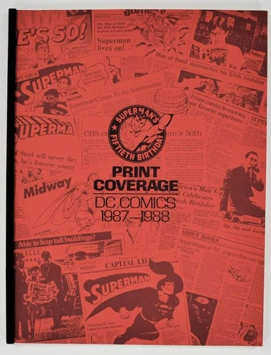 Vintage: Superman's 50th Birthday Print Coverage 1987-1988 DC Comics Marketing