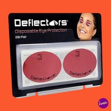 Power Tan Deflektoren Einweg Augenschutz, UV Sonnenbank Aufkleber Pink 20 Paar