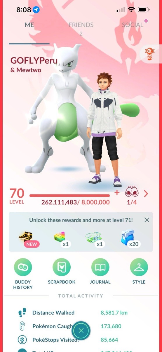 Pokémon Go Account Level 70 - 226 Legendary - 837 Shiny | eBay