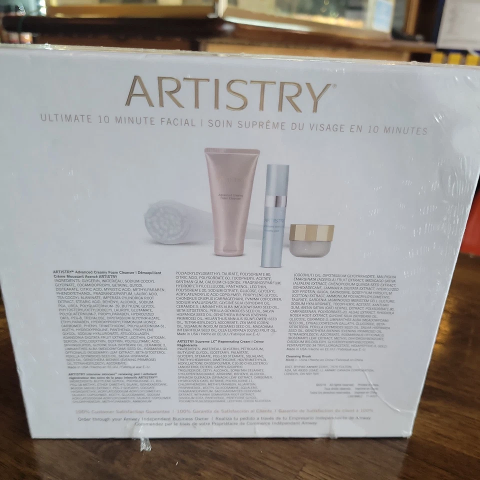 SEALED NEW Artistry Ultimate 10 Minute Facial Luxurious Set Cleanser Peel Cream - Image 3 of 4