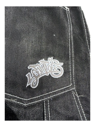 Vintage Y2K Southpole Black Denim Wide Leg Baggy Skater Jeans Size 32 RARE - Picture 4 of 10