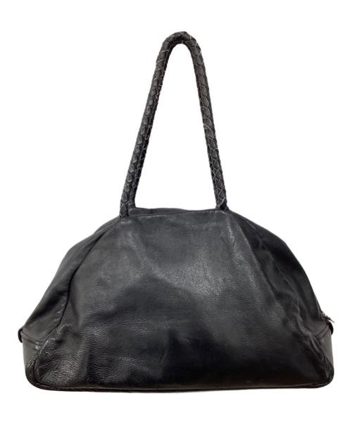 Jas-M.B.                    Leather Boston Bag black