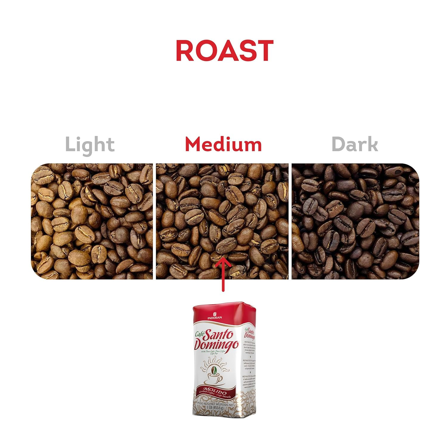 Café Santo Domingo, 16 Oz Bag, Ground Coffee, Medium Roast - Product from the Do