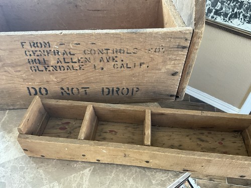 Großer primitiver handgefertigter Werkzeugwagen mit Holzgriff und Fachregal - Bild 4 von 20