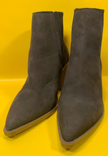 Steve Madden Women's Catreena Dark Brown Ankle Boots Shoes 9m