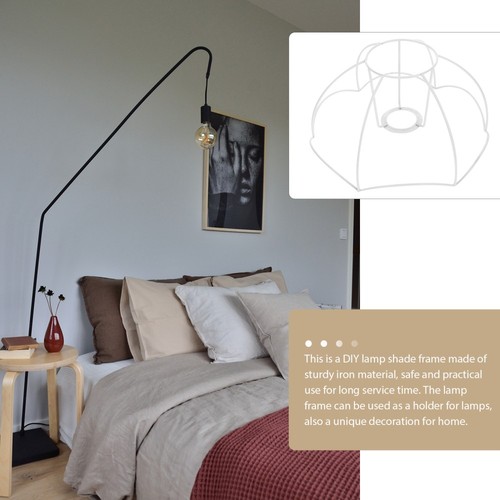 Table Lamp Chandelier Stand Metal Cover Brackets The Frame for Shade - Picture 5 of 12