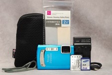 OLYMPUS Tough TG-320 Blue Compact Digital Camera Tested Working Japan