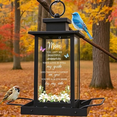 Memorial Bird Feeder for Loss of Mom - Sympathy Bereavement Gifts for Loss of...