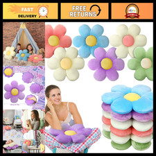 6 Pcs Flower Shaped Cushions, Daisy Pillows, Classic Color, 15.75 Inch Decor