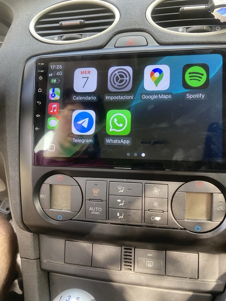 CARPLAY Ford Focus 2004/2011 ANDROID AUTO Navigatore Autoradio GPS Touch 2din - Immagine 3 di 4