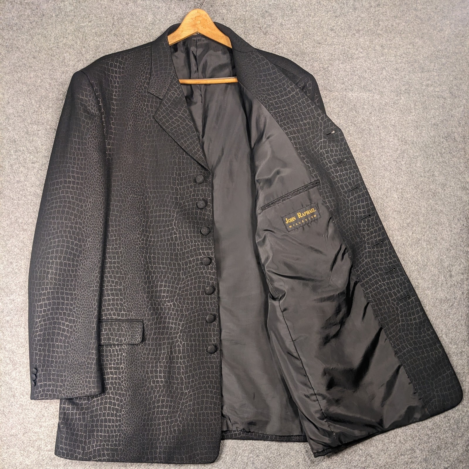 John Raphael Millennium Crocodile Pattern men bla… - image 5