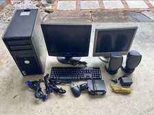Dell OptiPlex Desktop Computer Bundle w/ 2 Mo...