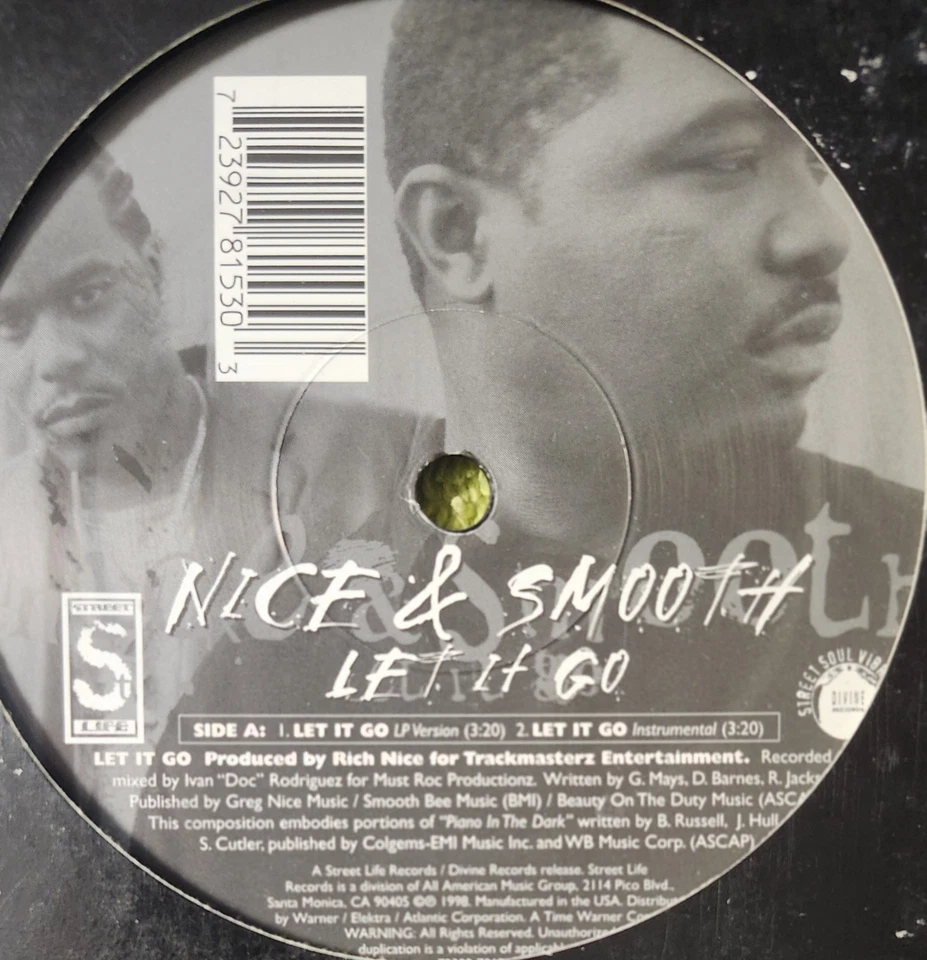 Nice And Smooth Let It Go	Street Life Records – 72392 Rap Hip Hop - Image 2 of 4