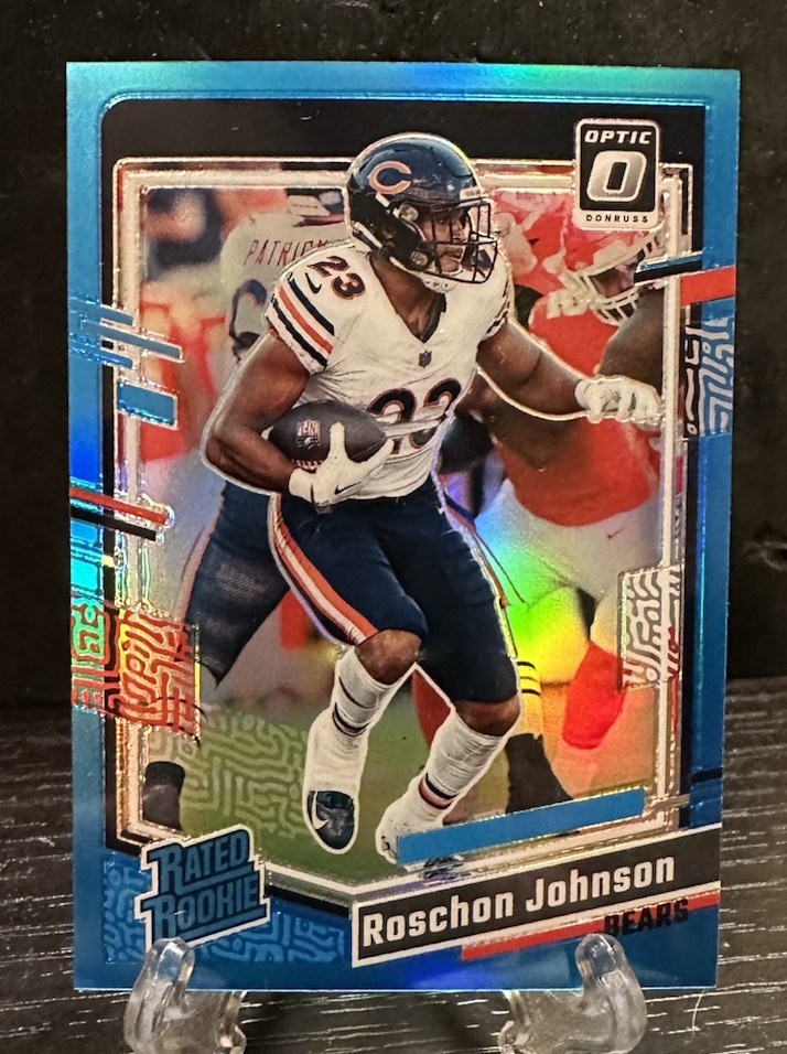2023 Donruss Optic - Roschon Johnson #217 Rated Rookie Aqua Prizm /299 RC Bears