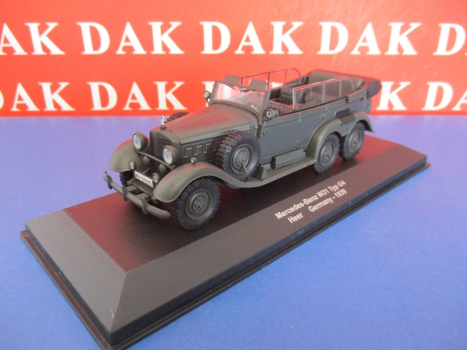 Die cast 1/43 Modellino Auto Mercedes-Benz W31 Typ G4 6 Wheels Heer Germany 1939 - Immagine 2 di 4