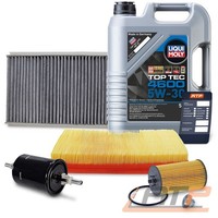 INSPEKTIONSPAKET+5L Liqui Moly FÜR Opel Combo Corsa C Tigra B 1.0 1.2 1.4