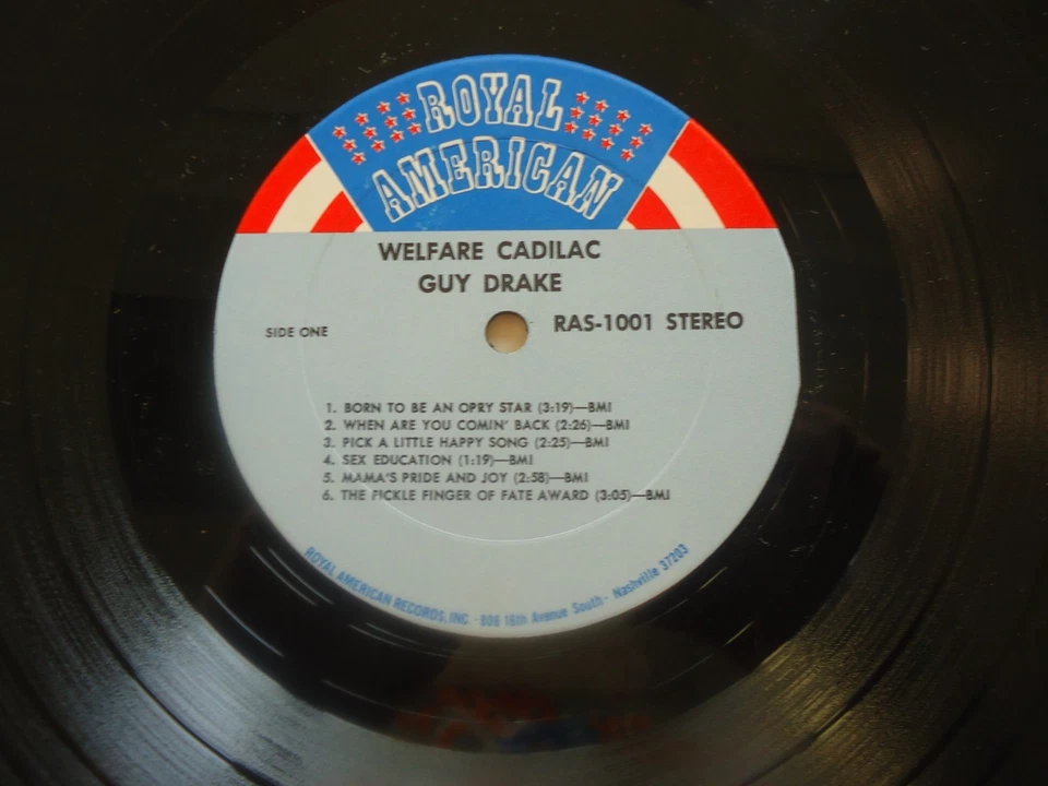 Guy Drake Welfare Cadilac LP (1970) RAS-1001 - Image 3 of 3
