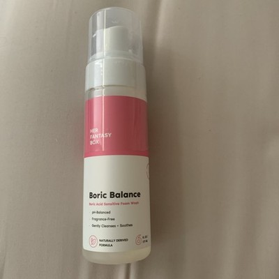 Her Fantasy Box Boric Balance Foam Wash 6oz Acid pH Sensitive Sealed New