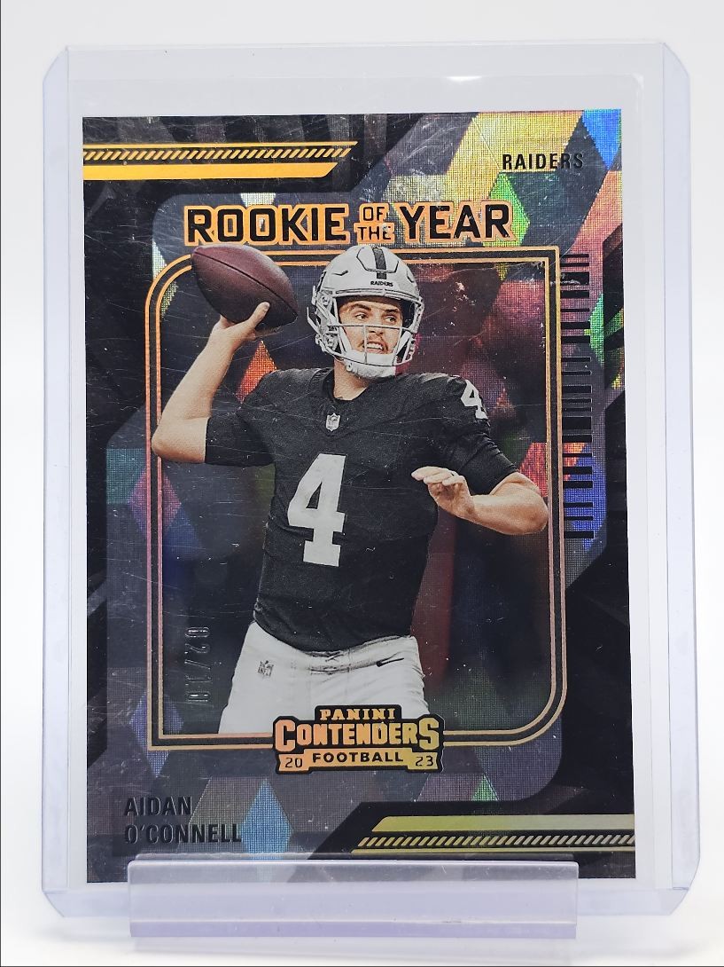 Aidan O'Connell Panini Contenders Rookie of the Year Contenders #1 Gold