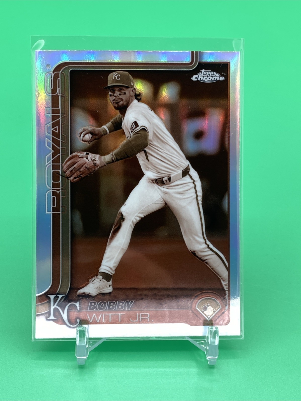 Bobby Witt Jr. 2025 Topps Chrome Sepia Refractor Royals #93