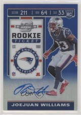 2019 Contenders Optic Rookie Ticket Blue Prizm 51/75 Joejuan Williams Auto 0ea4