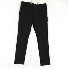 Old Navy Womens Pants Pixie Ankle Black Dots Mid Rise Stretch 2 New