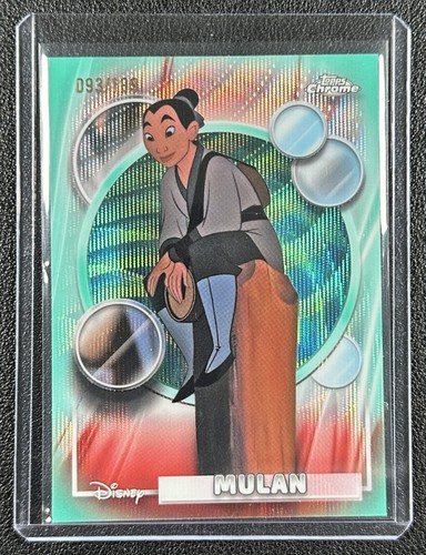 MULAN 2026 TOPPS CHROME DISNEY #129 AQUA WAVE REFRACTOR 93/199