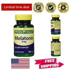 Melatonin 5mg - Twin Pack of 120 Tablets Each for Healthy Sleep Patterns