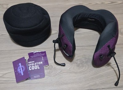 Cabeau Evolution Cool Travel Neck Pillow And Storage Bag Purple Air Plane