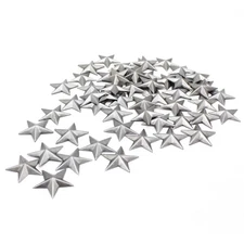 ARTGIFTHOU Galvanized Silver Stars Decor. Primitive Small Metal Barn Star for...