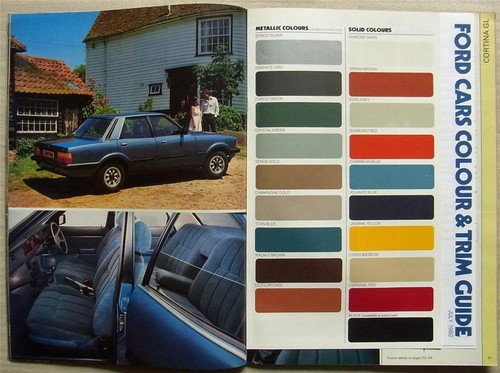 FORD CAR RANGE Sales Brochure July 1982 #FA221/80 XR2 Granada XR3 ESCORT Capri - 第 4/4 張圖片