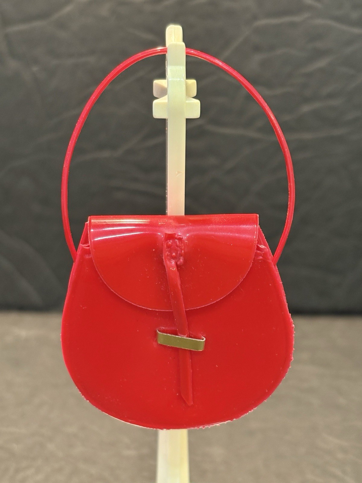 RARE HTF Vintage Barbie Clone Premier Togs Red Plastic Purse