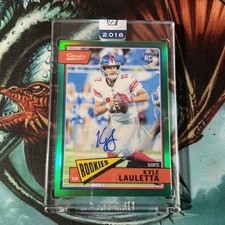 2018 Panini Honors KYLE LAULETTA Classics Green  Prizm Auto RC #’d 6/49 GIANTS