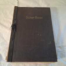 Rare WWII Homefront 16x12 Scrapbook War Coverage Newspaper Clippings & letters 