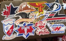 VTG Large Lot Of 11 Assorted Large Hockey Uniform Crest Patches