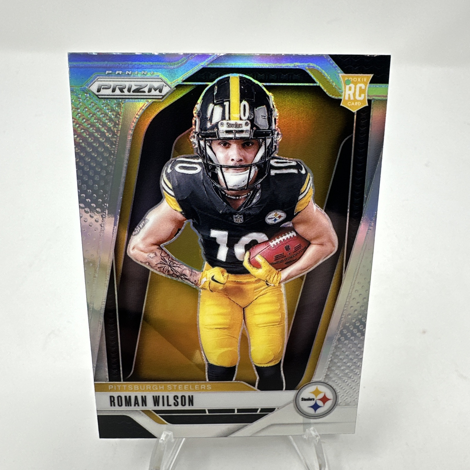 Roman Wilson 2024 Panini Prizm Silver Prizm Image Variation Rookie Card #35 SP