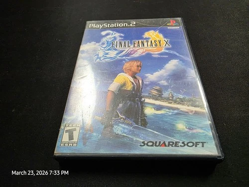 Final Fantasy X 10 Black Label Sony Playstation 2 PS2 MINT COMPLETE+reg card!