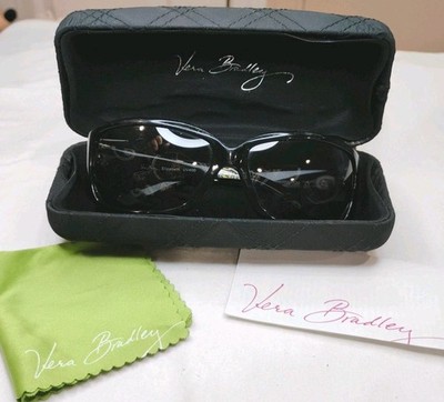 Vera Bradley Black Sunglasses With Case Vera Bradley Julia Puccini (014) Tortoise Sunglasses FRAME  main image 3