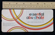 UAE Early Etihad Airways Abu Dhabi Business Used Boarding Pass United Arab Emira