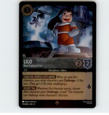 Lorcana Lilo - Best Explorer Ever Super Rare Foil Fabled 174/204 NM