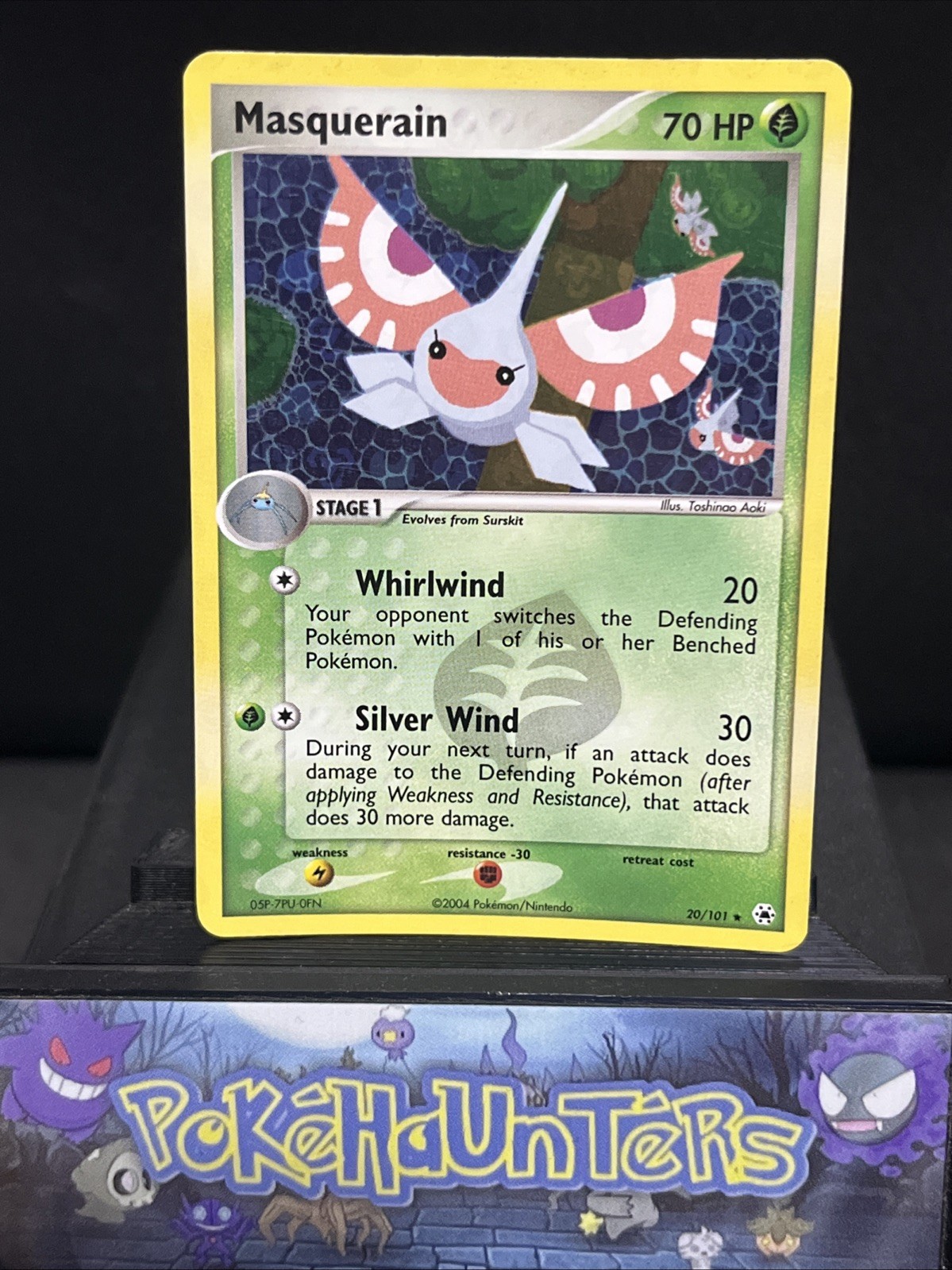 Pokemon Card Masquerain 20/101 1 Rare Reverse Holo EX Hidden Legends NM