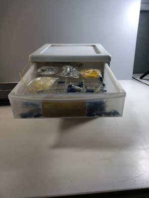 Drawer full of pre-connected fuse connectors
