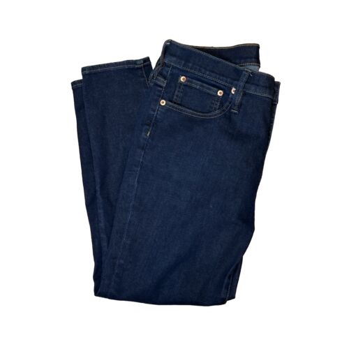 J Crew Toothpick Jeans 30P Dark Wash Stretch Pockets 33x24.5"L Petite High Rise - Imagen 1 de 10