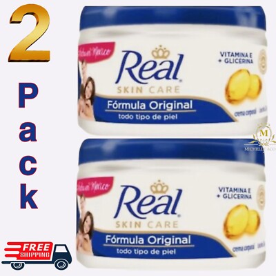 2X Crema Real Skin Care Original vitamina E + Glicerina 220g ea