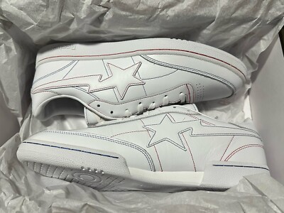 New Bape x Reebok Club C85 White Size 12M Rare DS