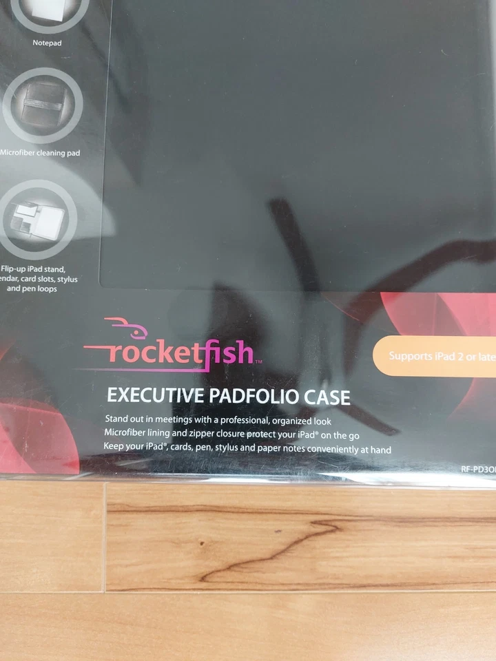 Rocketfish Executive Padfolio Leatherlike Case BRAND NEW for Apple iPad 2 +Later - Image 2 of 4