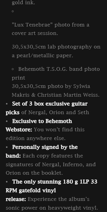 Behemoth - The Shit Ov God(TSOG) Deluxe Vinyl Box Edition,Signed,Limited,Numberd - Image 4 of 4