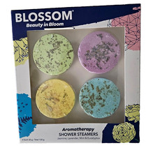 BLOSSOM Beauty in Bloom Aromatherapy Shower Steamers - 4 Pk 30g 120g - NIB