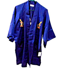 Kimono Robe Size L/XL Blue W/ Dragon Costume Cover-up Tourist Kimono NWT's