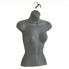 Only Hangers Female Hanging Half Body Form (Black) 